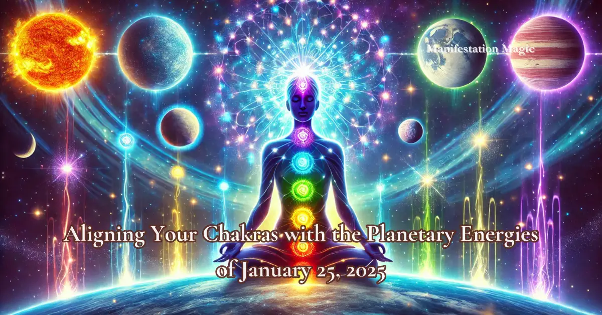 Aligning Your Chakras with the Planetary Energies of January 25, 2025