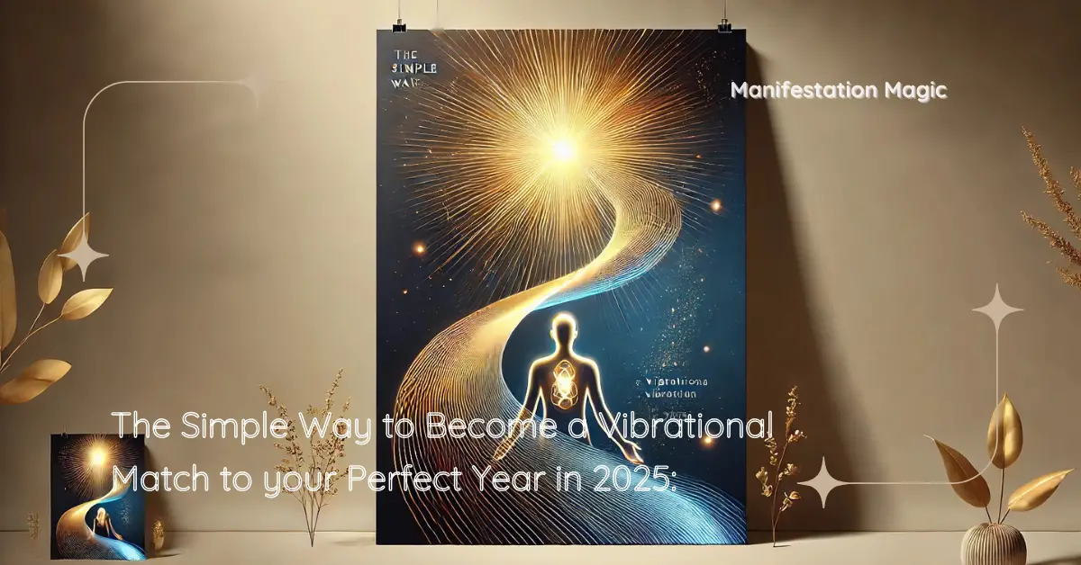 The Simple Way to Become a Vibrational Match to your Perfect Year in 2025: